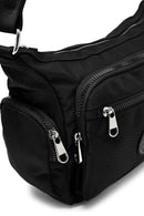 Kadın Siyah Kumaş Çapraz Çanta | Derimod Kadın Siyah Kumaş Çapraz Çanta | Derimod