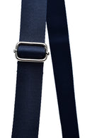 Women's Navy Blue Fabric Crossbody Bag | Derimod Women's Navy Blue Fabric Crossbody Bag | Derimod