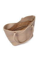 Women's Beige Accessory Detailed Shoulder Bag | Derimod Women's Beige Accessory Detailed Shoulder Bag | Derimod