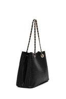 Kadın Siyah Uzun Askılı Baskılı Omuz Çantası | Derimod Kadın Siyah Uzun Askılı Baskılı Omuz Çantası | Derimod