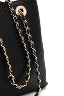 Kadın Siyah Uzun Askılı Baskılı Omuz Çantası | Derimod Kadın Siyah Uzun Askılı Baskılı Omuz Çantası | Derimod