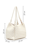 Kadın Krem Örgülü Omuz Çantası | Derimod Kadın Krem Örgülü Omuz Çantası | Derimod