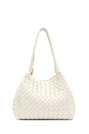 Kadın Krem Örgülü Omuz Çantası | Derimod Kadın Krem Örgülü Omuz Çantası | Derimod