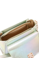 Kadın Mavi Metalik Rugan Mini Çapraz Çanta | Derimod Kadın Mavi Metalik Rugan Mini Çapraz Çanta | Derimod