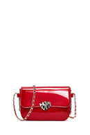 Kadın Kırmızı Uzun Askılı Rugan Çapraz Çanta | Derimod Kadın Kırmızı Uzun Askılı Rugan Çapraz Çanta | Derimod