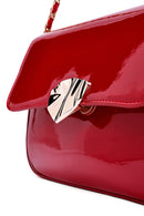 Kadın Kırmızı Uzun Askılı Rugan Çapraz Çanta | Derimod Kadın Kırmızı Uzun Askılı Rugan Çapraz Çanta | Derimod