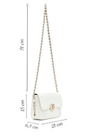 Kadın Beyaz Uzun Askılı Rugan Çapraz Çanta | Derimod Kadın Beyaz Uzun Askılı Rugan Çapraz Çanta | Derimod