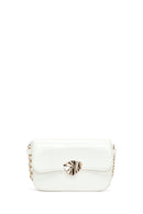 Kadın Beyaz Uzun Askılı Rugan Çapraz Çanta | Derimod Kadın Beyaz Uzun Askılı Rugan Çapraz Çanta | Derimod