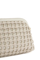 Women's Beige Knitted Patterned Long Strap Crossbody Bag | Derimod Women's Beige Knitted Patterned Long Strap Crossbody Bag | Derimod