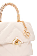 Kadın Krem Uzun Askılı Kapitone Kol Çantası | Derimod Kadın Krem Uzun Askılı Kapitone Kol Çantası | Derimod