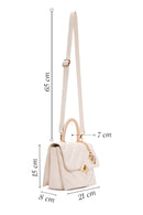 Kadın Krem Uzun Askılı Kapitone Kol Çantası | Derimod Kadın Krem Uzun Askılı Kapitone Kol Çantası | Derimod