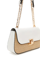 Women's Cream Long Straw Shoulder Bag | Derimod Women's Cream Long Straw Shoulder Bag | Derimod