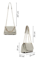 Women's Green Long Chain Strap Shoulder Bag | Derimod Women's Green Long Chain Strap Shoulder Bag | Derimod