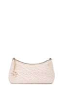 Kadın Bej Uzun Askılı Kapitone Kol Çantası | Derimod Kadın Bej Uzun Askılı Kapitone Kol Çantası | Derimod