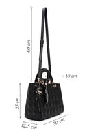 Kadın Siyah Uzun Askılı Kapitone Kol Çantası | Derimod Kadın Siyah Uzun Askılı Kapitone Kol Çantası | Derimod