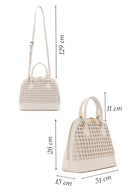 Kadın Bej Uzun Askılı Örgü Kol Çantası | Derimod Kadın Bej Uzun Askılı Örgü Kol Çantası | Derimod