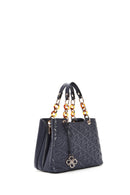 Women's Navy Blue Long Strap Quilted Classic Handbag | Derimod Women's Navy Blue Long Strap Quilted Classic Handbag | Derimod