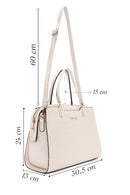 Kadın Krem Kroko Kol Çantası | Derimod Kadın Krem Kroko Kol Çantası | Derimod