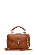 Kadın Taba Uzun Askılı Kapitone Çapraz Çanta | Derimod Kadın Taba Uzun Askılı Kapitone Çapraz Çanta | Derimod