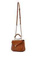 Kadın Taba Uzun Askılı Kapitone Çapraz Çanta | Derimod Kadın Taba Uzun Askılı Kapitone Çapraz Çanta | Derimod