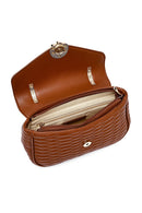 Kadın Taba Uzun Askılı Kapitone Çapraz Çanta | Derimod Kadın Taba Uzun Askılı Kapitone Çapraz Çanta | Derimod