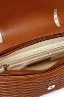 Kadın Taba Uzun Askılı Kapitone Çapraz Çanta | Derimod Kadın Taba Uzun Askılı Kapitone Çapraz Çanta | Derimod