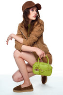 Kadın Yeşil Uzun Askılı Aksesuarlı Mini Kol Çantası | Derimod Kadın Yeşil Uzun Askılı Aksesuarlı Mini Kol Çantası | Derimod