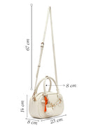 Women's Cream Long Strap Accessory Mini Handbag | Derimod Women's Cream Long Strap Accessory Mini Handbag | Derimod
