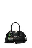 Kadın Siyah Uzun Askılı Aksesuarlı Mini Kol Çantası | Derimod Kadın Siyah Uzun Askılı Aksesuarlı Mini Kol Çantası | Derimod