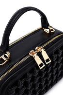 Kadın Siyah Uzun Askılı Örgülü Çapraz Çanta | Derimod Kadın Siyah Uzun Askılı Örgülü Çapraz Çanta | Derimod