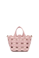 Woman Pink Long Strap Knitted Shoulder Bag | Derimod Woman Pink Long Strap Knitted Shoulder Bag | Derimod