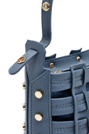 Kadın Mavi Uzun Askılı Örgü Çapraz Çanta | Derimod Kadın Mavi Uzun Askılı Örgü Çapraz Çanta | Derimod