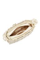 Kadın Krem Uzun Askılı Örgü Çapraz Çanta | Derimod Kadın Krem Uzun Askılı Örgü Çapraz Çanta | Derimod