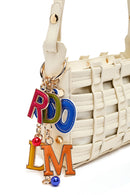 Kadın Krem Uzun Askılı Örgü Çapraz Çanta | Derimod Kadın Krem Uzun Askılı Örgü Çapraz Çanta | Derimod