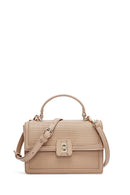 Kadın Vizon Uzun Askılı Baskılı Çapraz Çanta | Derimod Kadın Vizon Uzun Askılı Baskılı Çapraz Çanta | Derimod