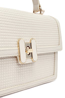 Kadın Krem Uzun Askılı Baskılı Çapraz Çanta | Derimod Kadın Krem Uzun Askılı Baskılı Çapraz Çanta | Derimod