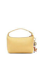Kadın Sarı Uzun Askılı Aksesuar Detaylı Baskılı Kol Çantası | Derimod Kadın Sarı Uzun Askılı Aksesuar Detaylı Baskılı Kol Çantası | Derimod