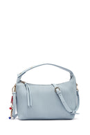 Kadın Mavi Uzun Askılı Aksesuar Detaylı Baskılı Kol Çantası | Derimod Kadın Mavi Uzun Askılı Aksesuar Detaylı Baskılı Kol Çantası | Derimod