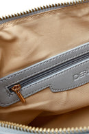 Kadın Mavi Uzun Askılı Aksesuar Detaylı Baskılı Kol Çantası | Derimod Kadın Mavi Uzun Askılı Aksesuar Detaylı Baskılı Kol Çantası | Derimod