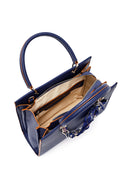 Kadın Lacivert Uzun Askılı Aksesuarlı Kol Çantası | Derimod Kadın Lacivert Uzun Askılı Aksesuarlı Kol Çantası | Derimod