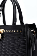 Kadın Siyah Uzun Askılı Kapitone Kol Çantası | Derimod Kadın Siyah Uzun Askılı Kapitone Kol Çantası | Derimod