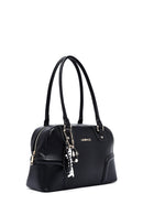 Kadın Siyah Aksesuar Detaylı Omuz Çantası | Derimod Kadın Siyah Aksesuar Detaylı Omuz Çantası | Derimod