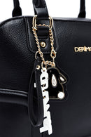 Kadın Siyah Aksesuar Detaylı Omuz Çantası | Derimod Kadın Siyah Aksesuar Detaylı Omuz Çantası | Derimod