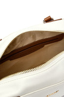 Women's Cream Accessory Detailed Shoulder Bag | Derimod Women's Cream Accessory Detailed Shoulder Bag | Derimod
