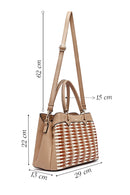 Kadın Bej Uzun Askılı Örgü Kol Çantası | Derimod Kadın Bej Uzun Askılı Örgü Kol Çantası | Derimod