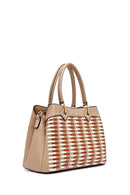 Kadın Bej Uzun Askılı Örgü Kol Çantası | Derimod Kadın Bej Uzun Askılı Örgü Kol Çantası | Derimod