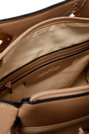 Kadın Bej Uzun Askılı Örgü Kol Çantası | Derimod Kadın Bej Uzun Askılı Örgü Kol Çantası | Derimod