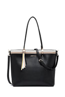 Women's Black Long Strap Shoulder Bag | Derimod Women's Black Long Strap Shoulder Bag | Derimod