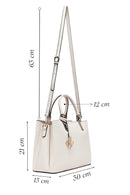 Kadın Beyaz Uzun Askılı Klasik Kol Çantası | Derimod Kadın Beyaz Uzun Askılı Klasik Kol Çantası | Derimod