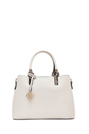 Women's White Long Strap Classic Handbag | Derimod Women's White Long Strap Classic Handbag | Derimod